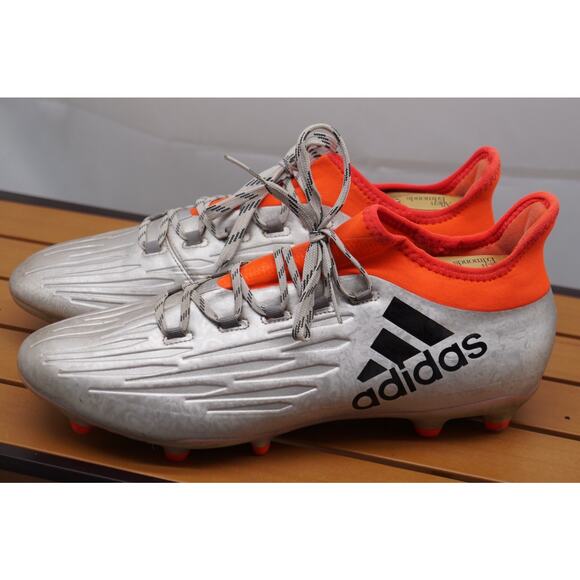 Adidas Mens Rare X 16.1 FG Cleats S81939 Silver Soccer Cleats Shoes Mens 10 - Picture 1 of 11